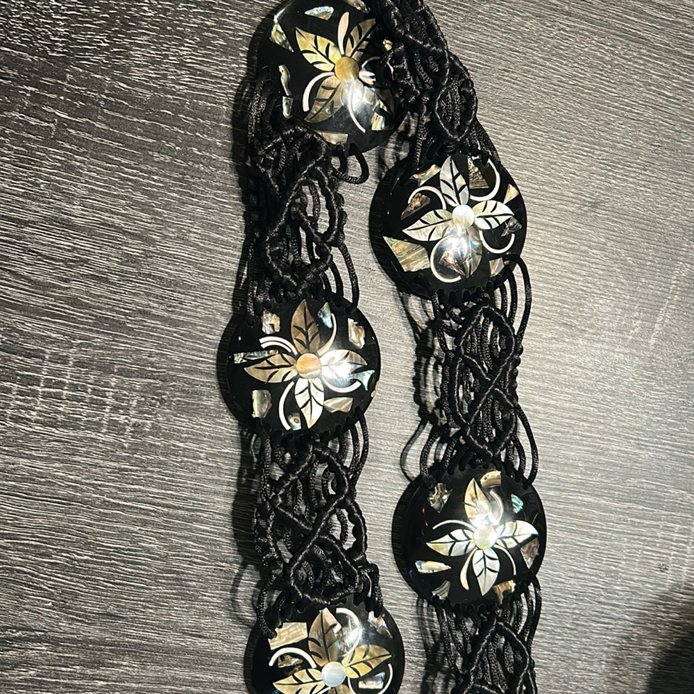 western, Cowgirl equestrian boho Gypsy fringed  crochet belt